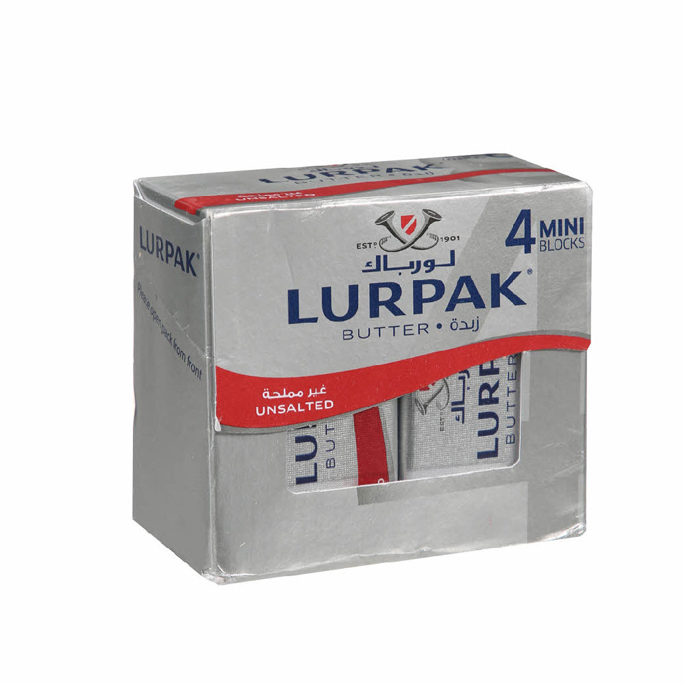 Lurpak Mini Butter Unsalted 4x50gm