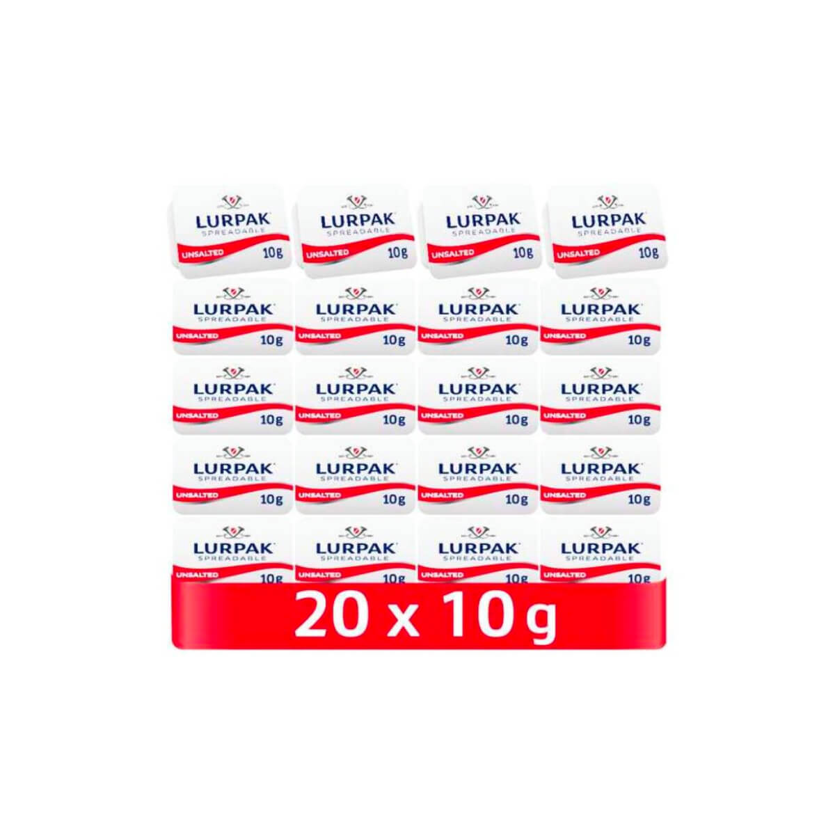 Lurpak Unsalted Spreadable Butter 20x10g