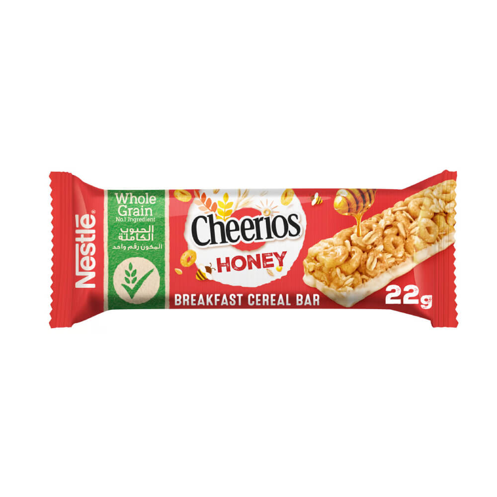 Nestle Cheerios Honey Breakfast Cereal Bar 22g