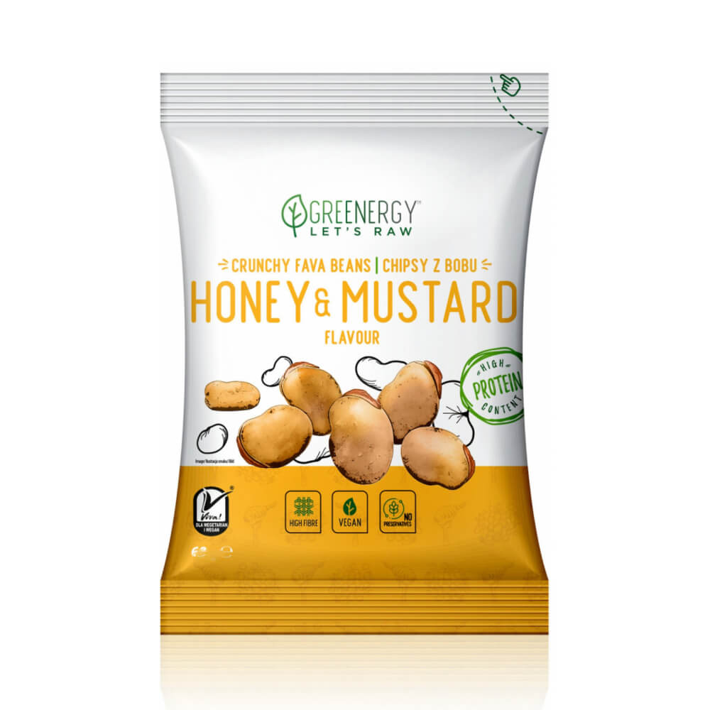 Greenergy Fava Beans Chips Sweet Honey & Mustard 50gm