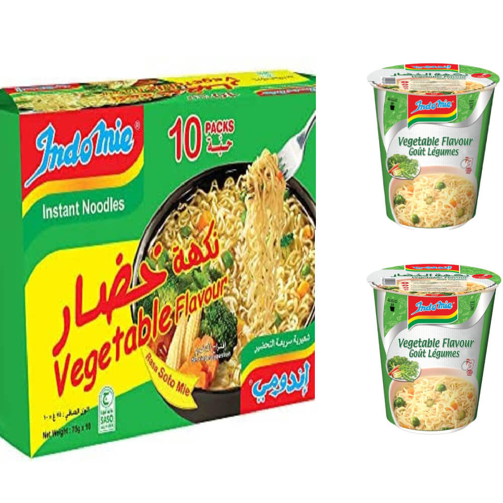 Indomie Soto 10X80G + Cup Vegetable 2X60G