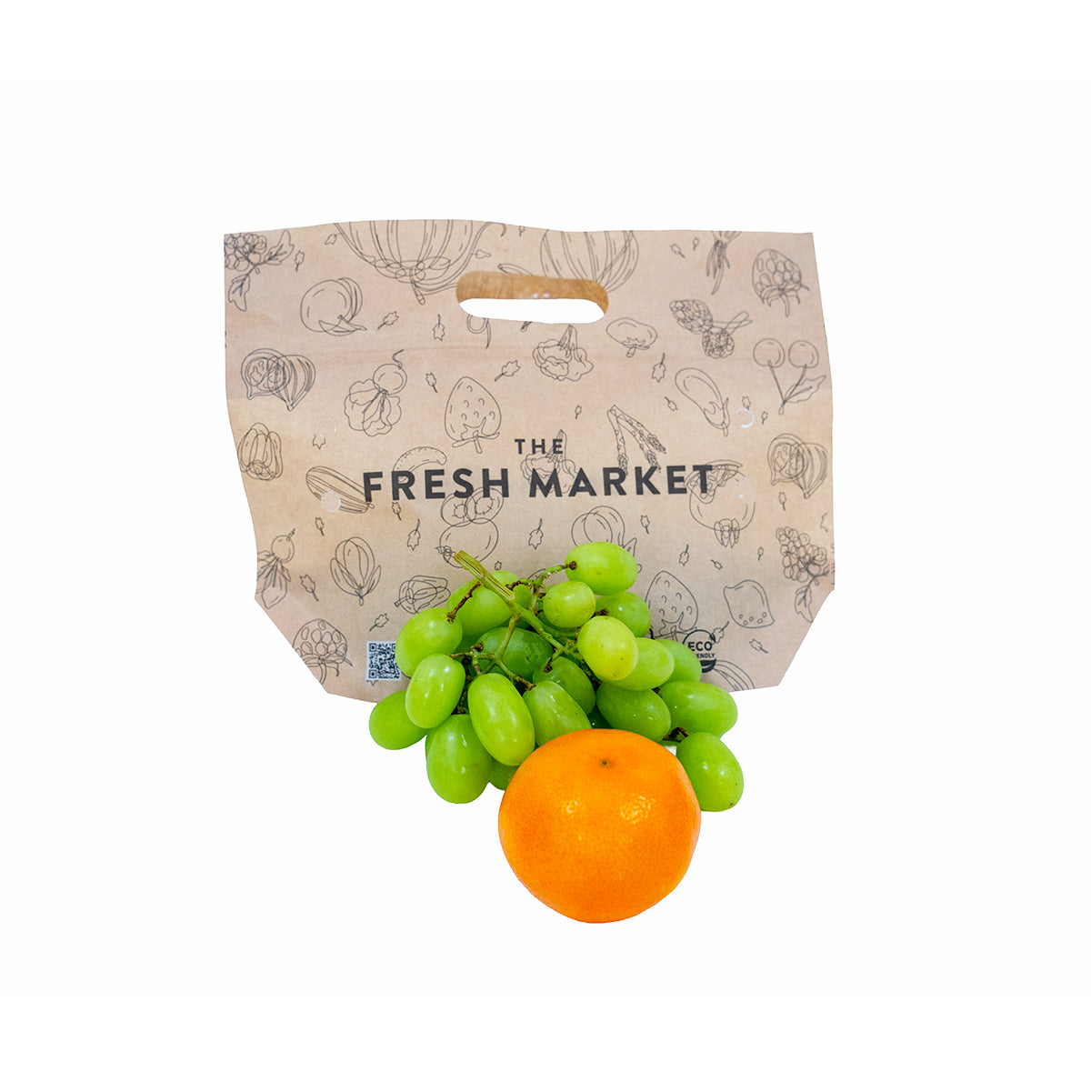 Mix Fruits Pouches (Mandarine+Grapes) Approx- 445gm Pack