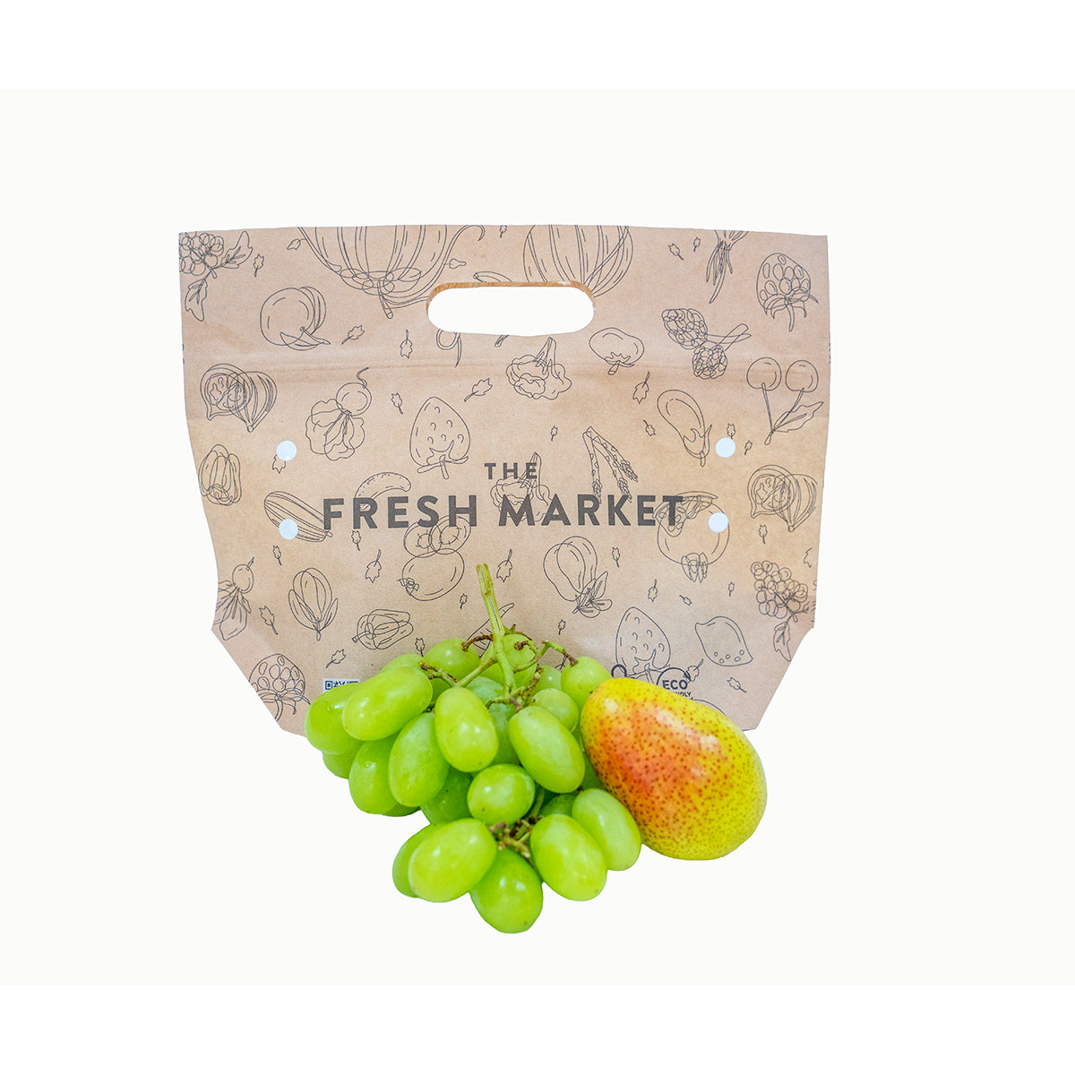 Mix Fruits Pouches (Pears+Grapes) Approx- 380gm Pack