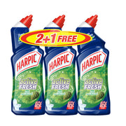 Harpic Liquid Pine Toilet Cleaner 750ml 2+1 Free