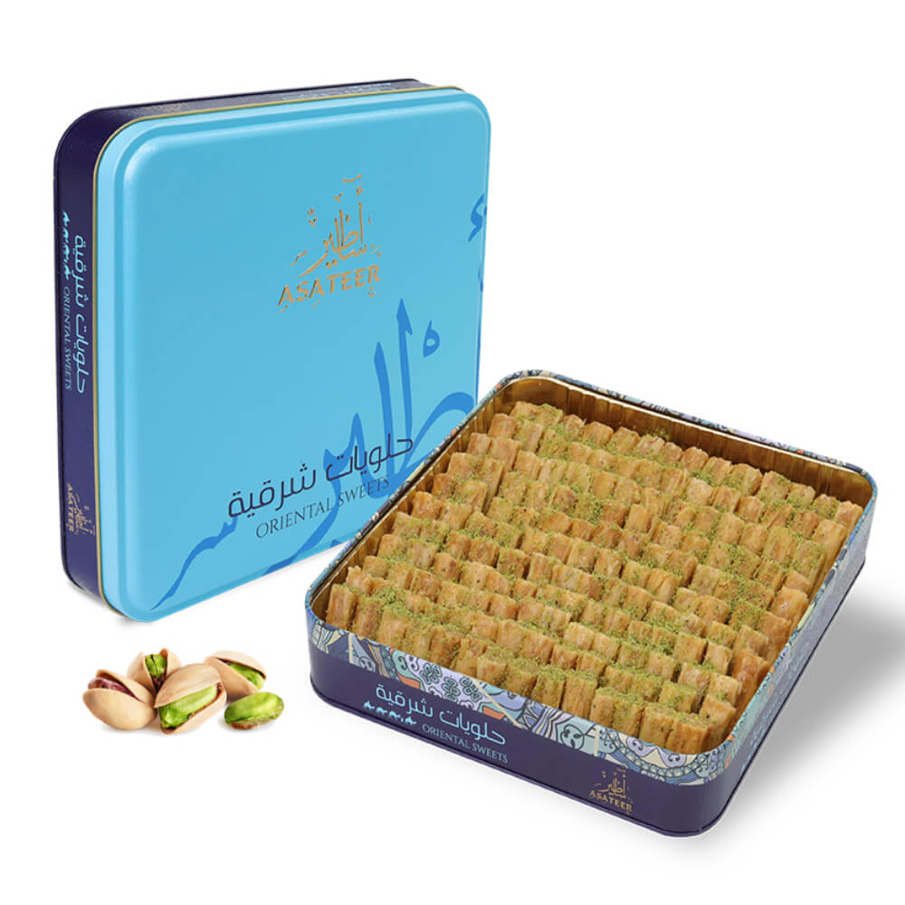 Asateer Finger Cashew Baklawa Arabic Sweet 770Gm