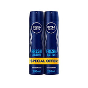 Nivea Deo Men Spray Fresh 200mlx2 @20% Off