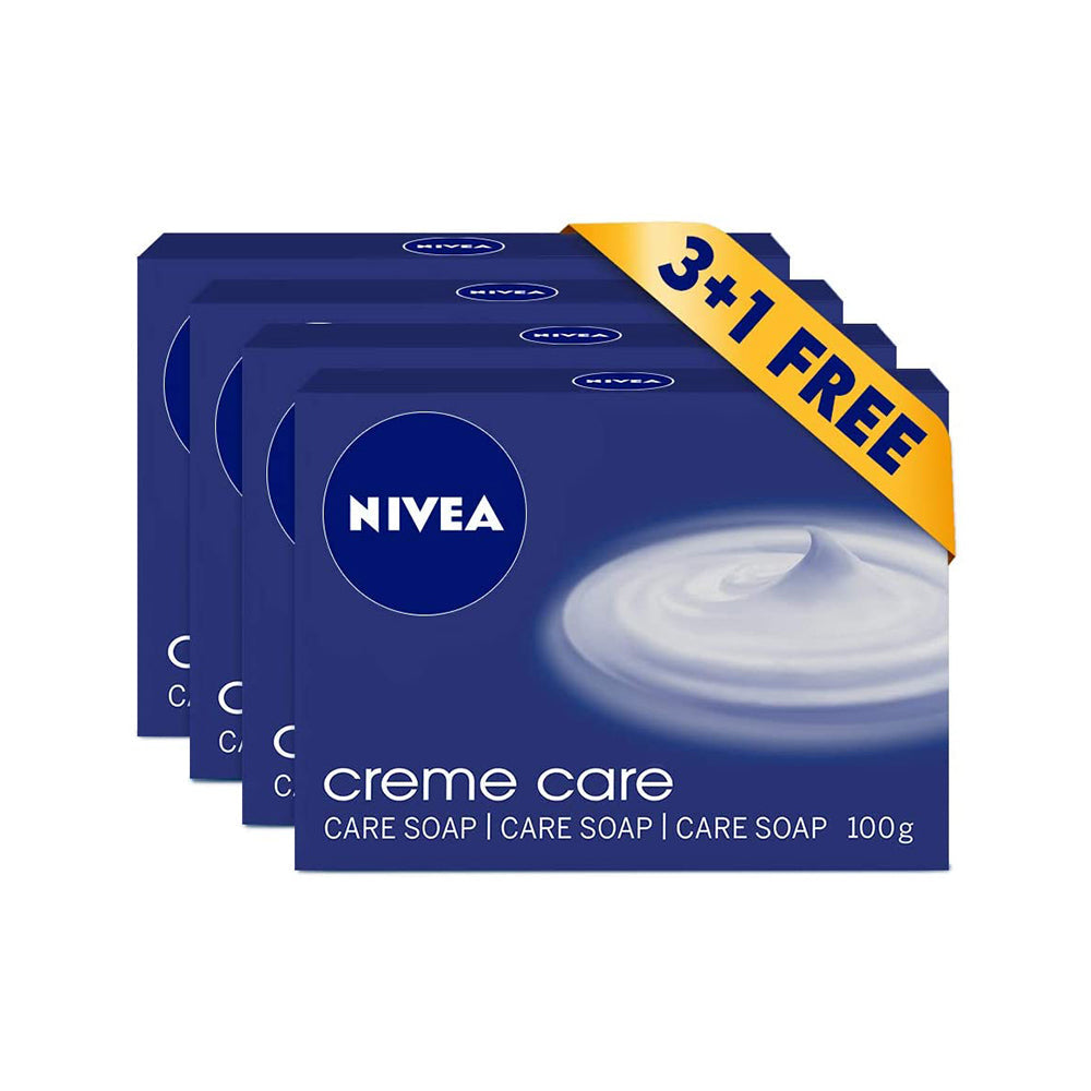 Nivea Soap Creme Care 100G 3+1 FREE
