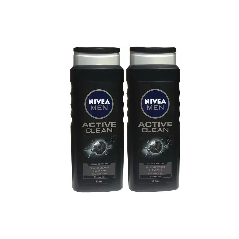 Nivea Men Shower Gel Active Clean 250mlx2 @20% Off