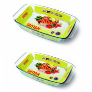 Simax Rectangular Roaster 2.4Ltr+1.5Ltr