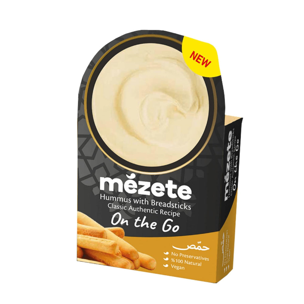 Mezete Dip Hummus With Breadsticks Classic Authentic Recipe 92g