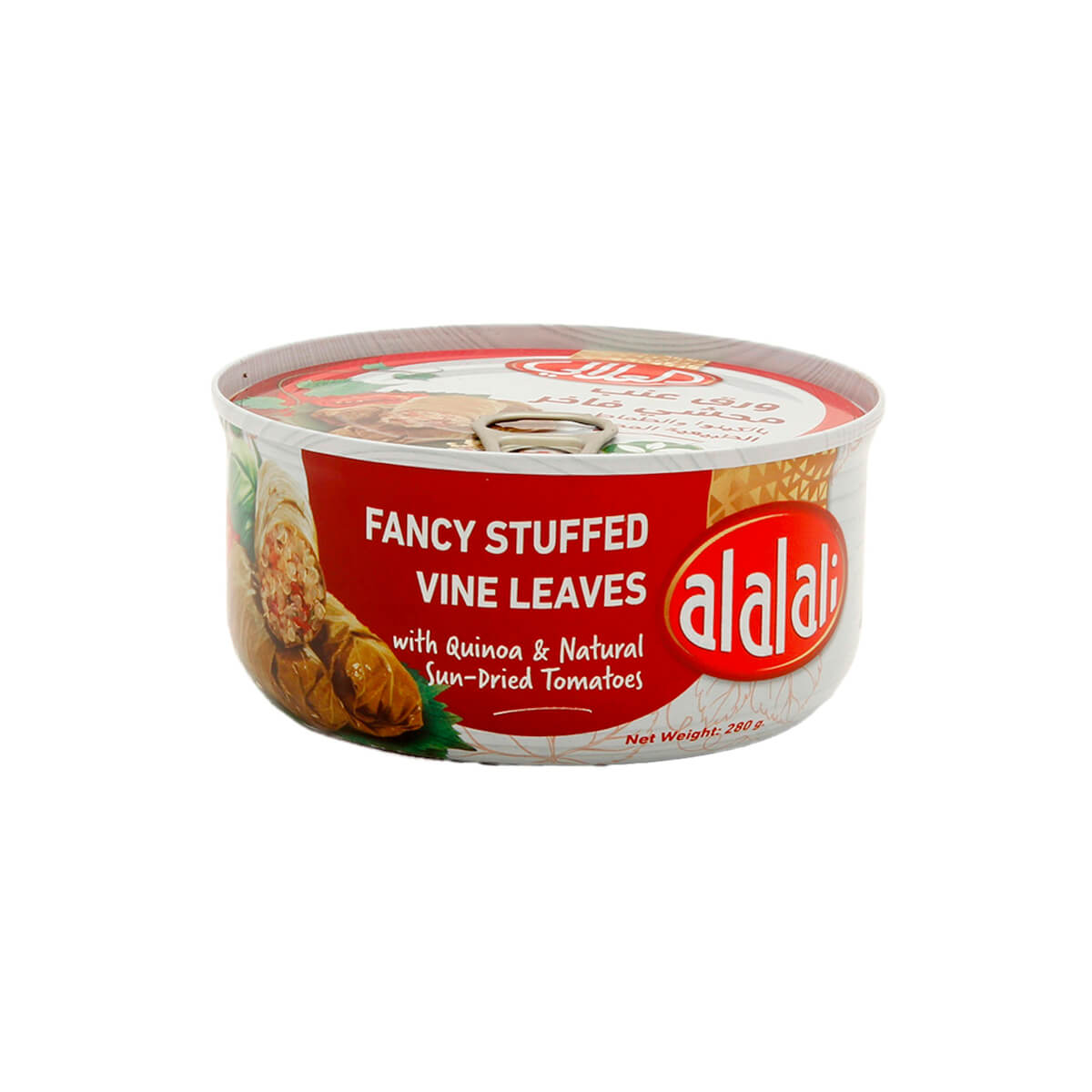 Al Alali Fancy Stuffed Vine Leaves With Quinoa & Natural Sun Dried Tomatoes 280g