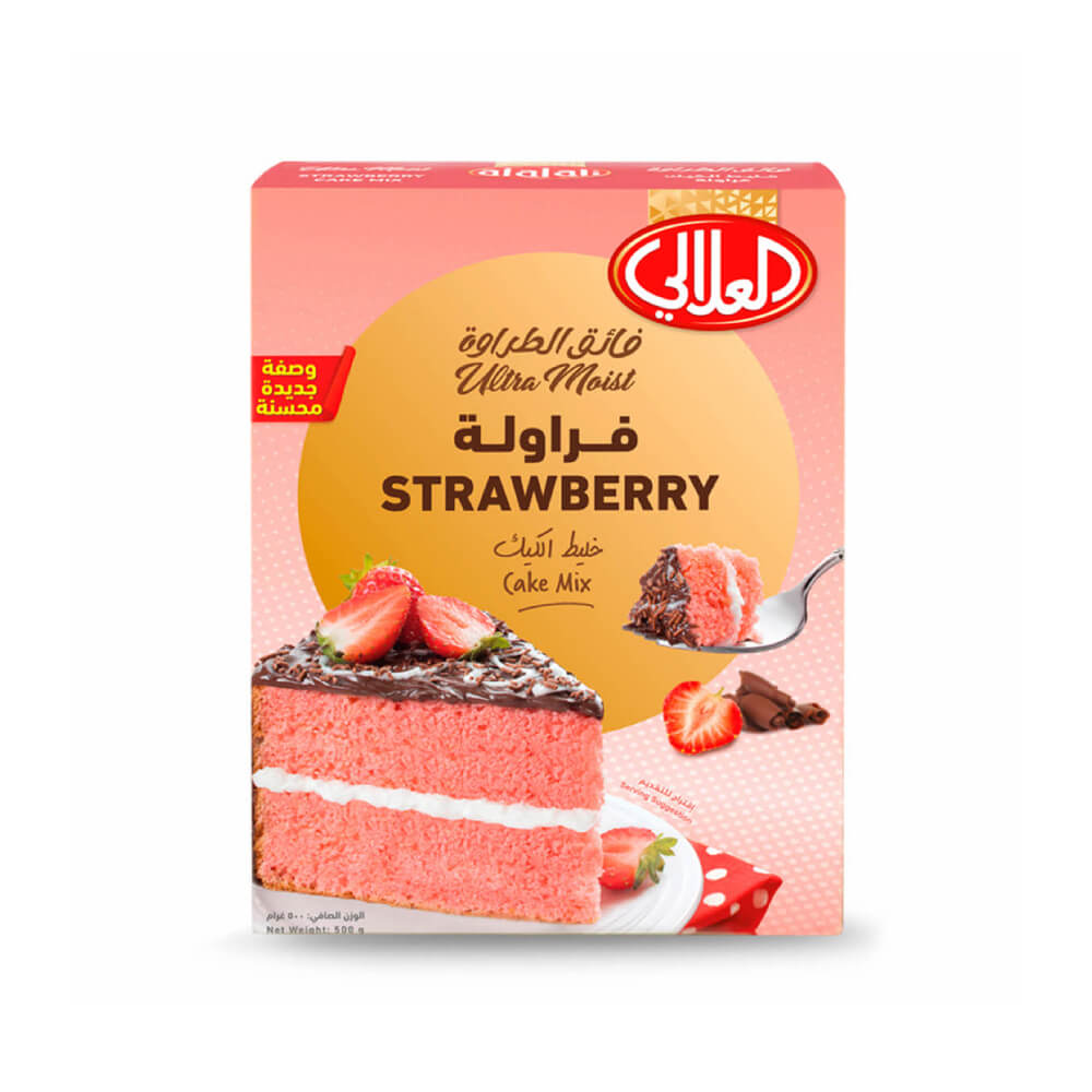 Al Alali Cake Mix Strawberry Ultra Moist 500gm