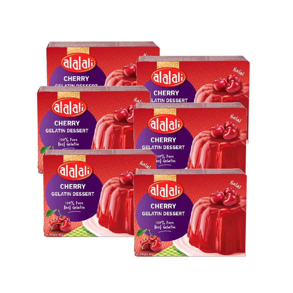 Al Alali Cherry Flavoured Gelatin Dessert 6x80Gm