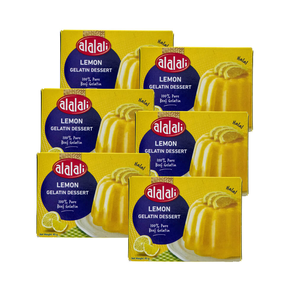 Al Alali Lemon Flavoured Gelatin Dessert 6x80Gm