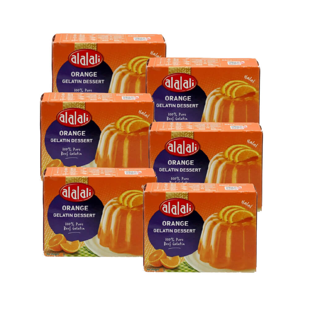 Al Alali Orange Flavoured Gelatin Dessert 6x80Gm