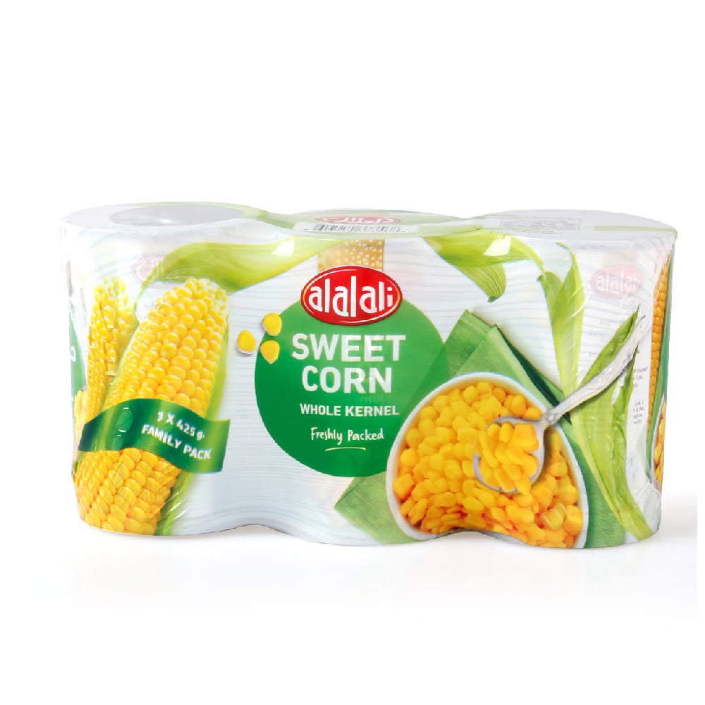 Al Alali Sweet Corn Whole Kernel 3x425gm
