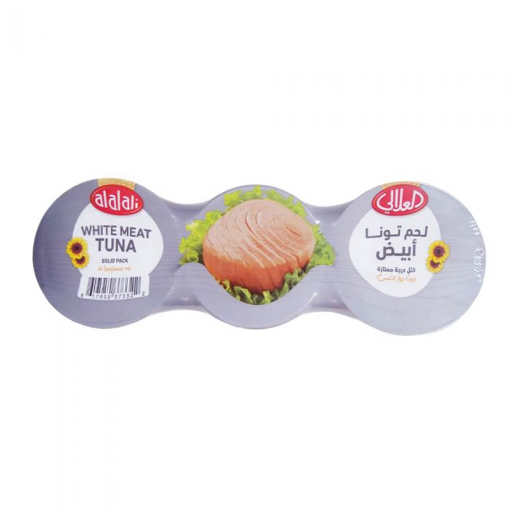 Al Alali White Meat Tuna in Sunflower Oil 3x170gm