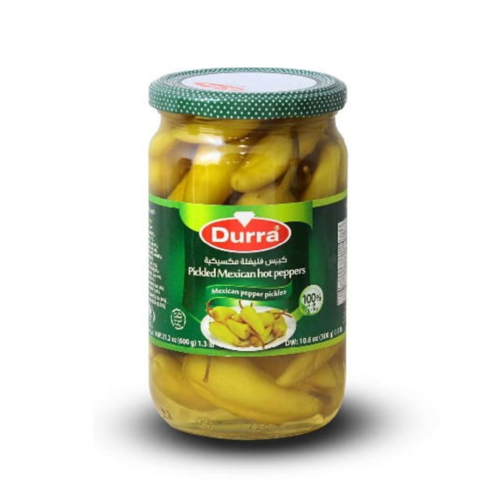 Durra Pickled Peppers Hot 600gm