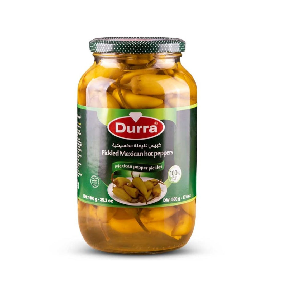 Durra Pickled Mexican Hot Peppers 1000gm