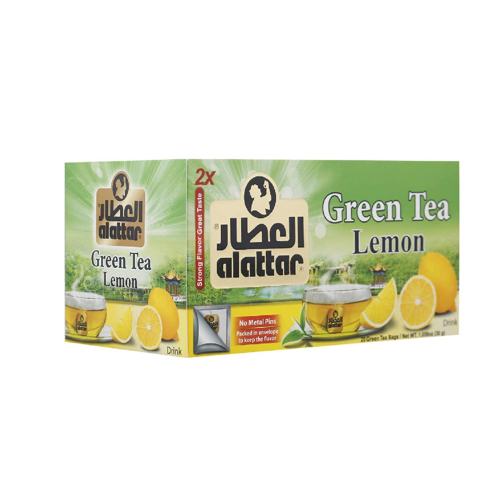Al Attar Green Tea Bag Lemon 20s