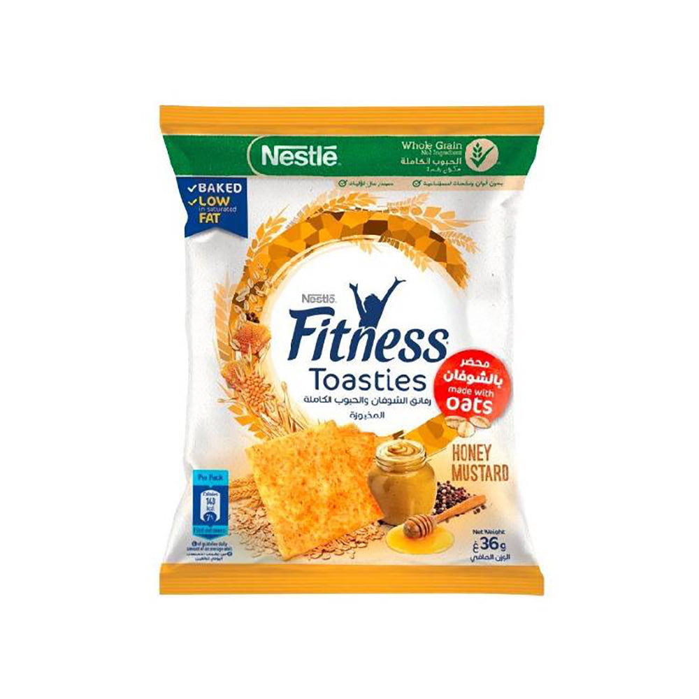 Fitness Toasties Honey Mustard 36G