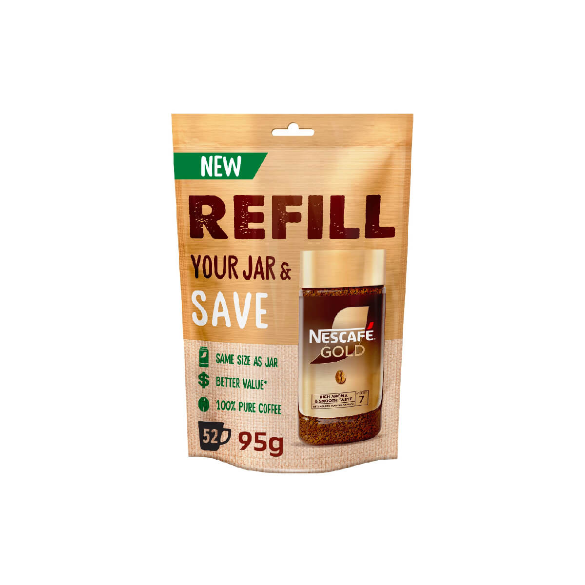Nescafe Gold Coffee Refill Pack 95g