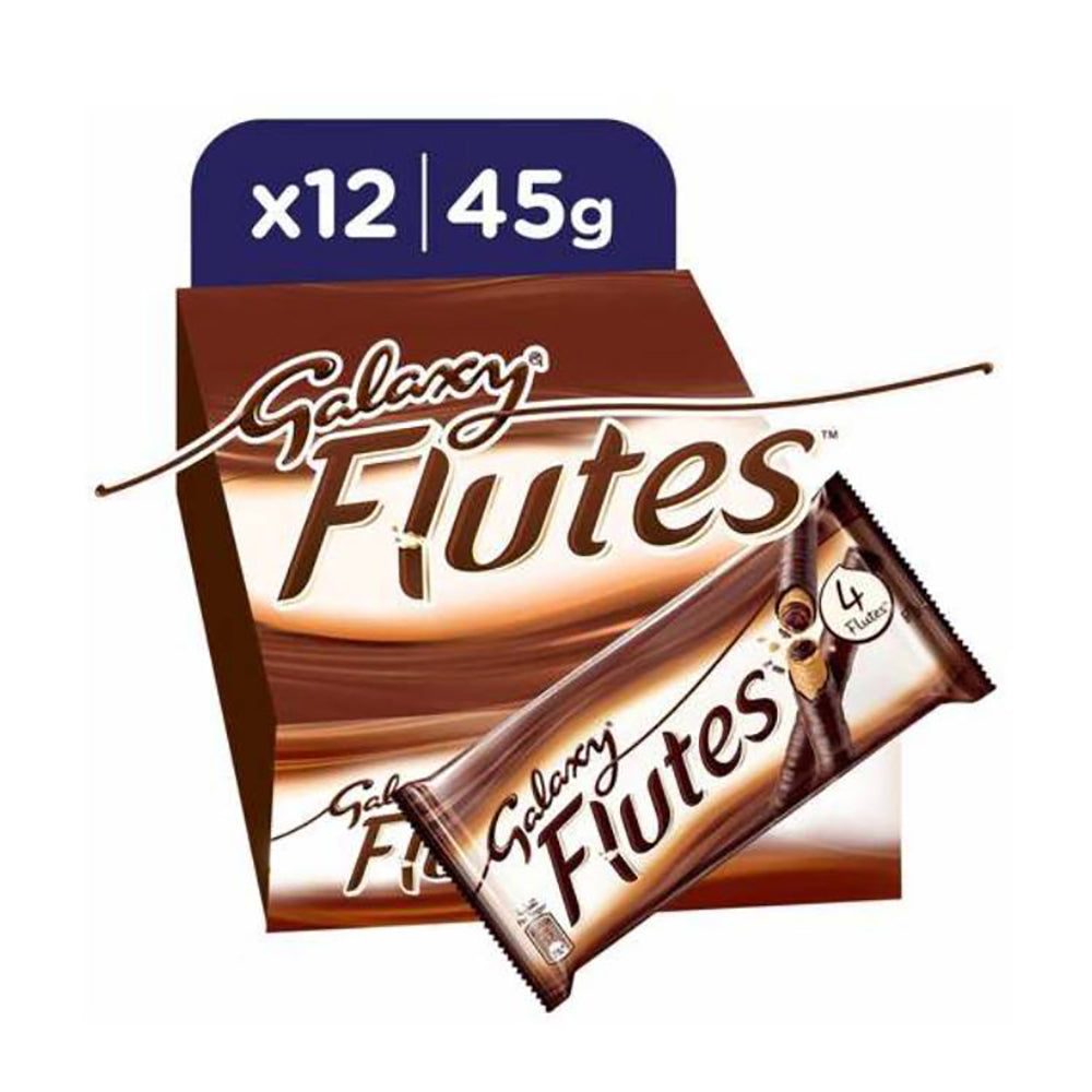 Galaxy Flutes 4F Chocolate Wafer 45Gx12'S