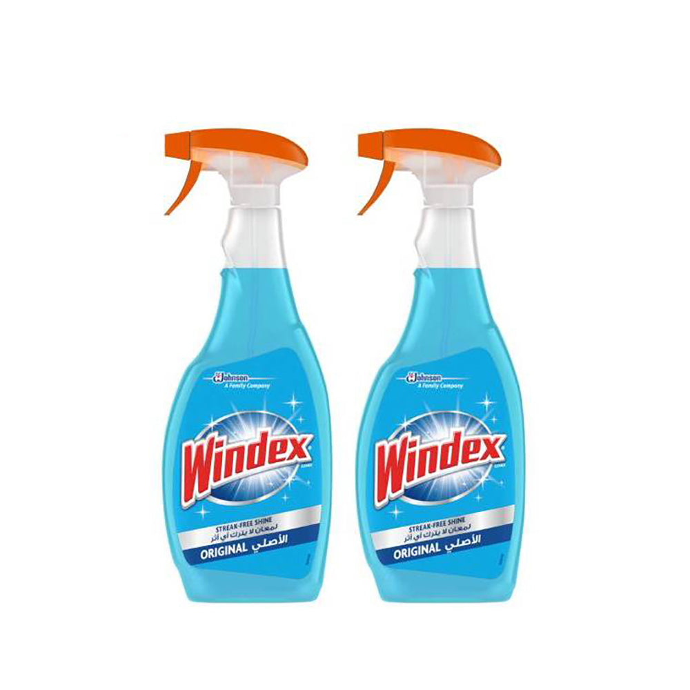 Windex Glass Cleaner Blue 2x750ml