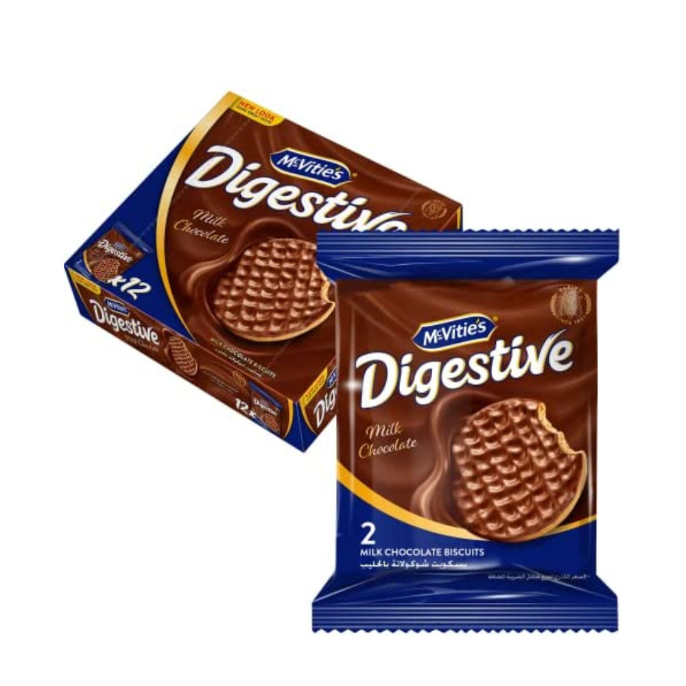 McVities Digestive Milk Chocolate Biscuit 12x33.3gm