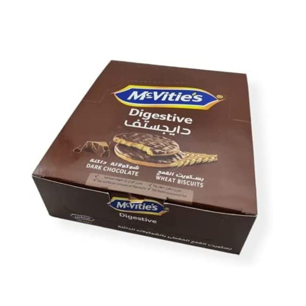 Mcvitie'S Digestive Biscuits Dark Chocolate 12x33gm