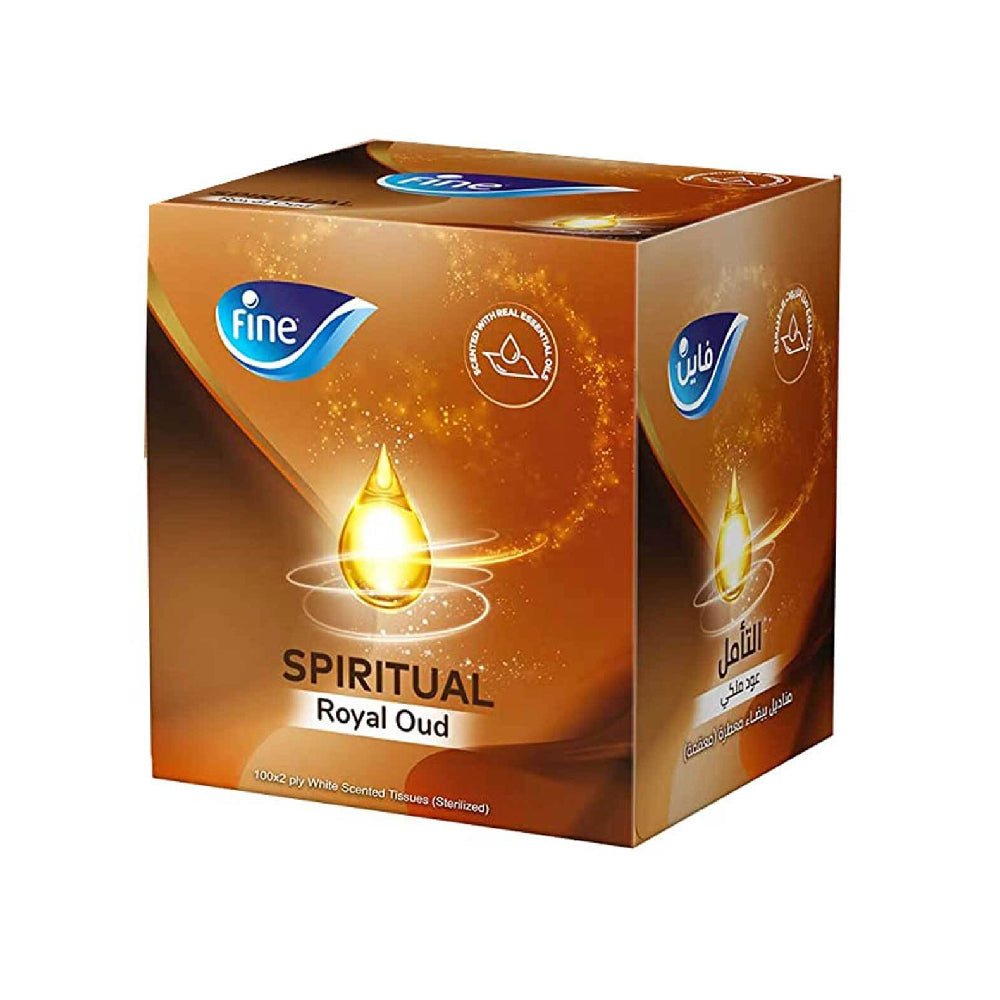 Facial Tissues Fine Spiritual Silver Oud 100X2ply