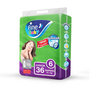 Fine Baby Diaper Junior Fast Sorption 36's