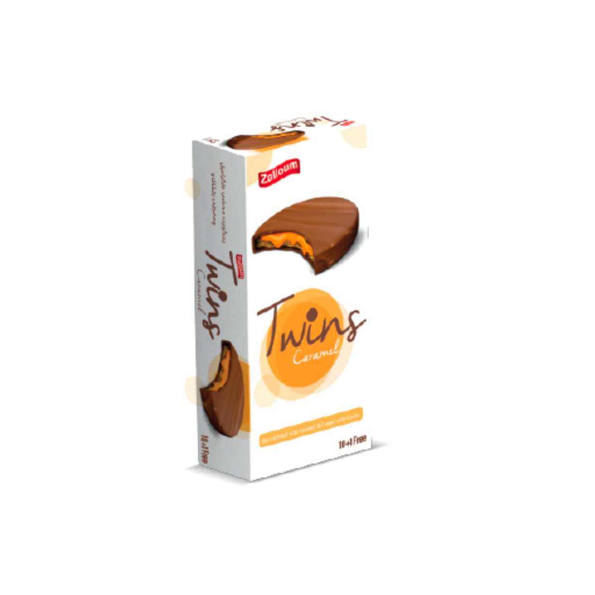 Zalloum Twins Caramel Coated With Cocoa Biscuit 10+1 Free 27g