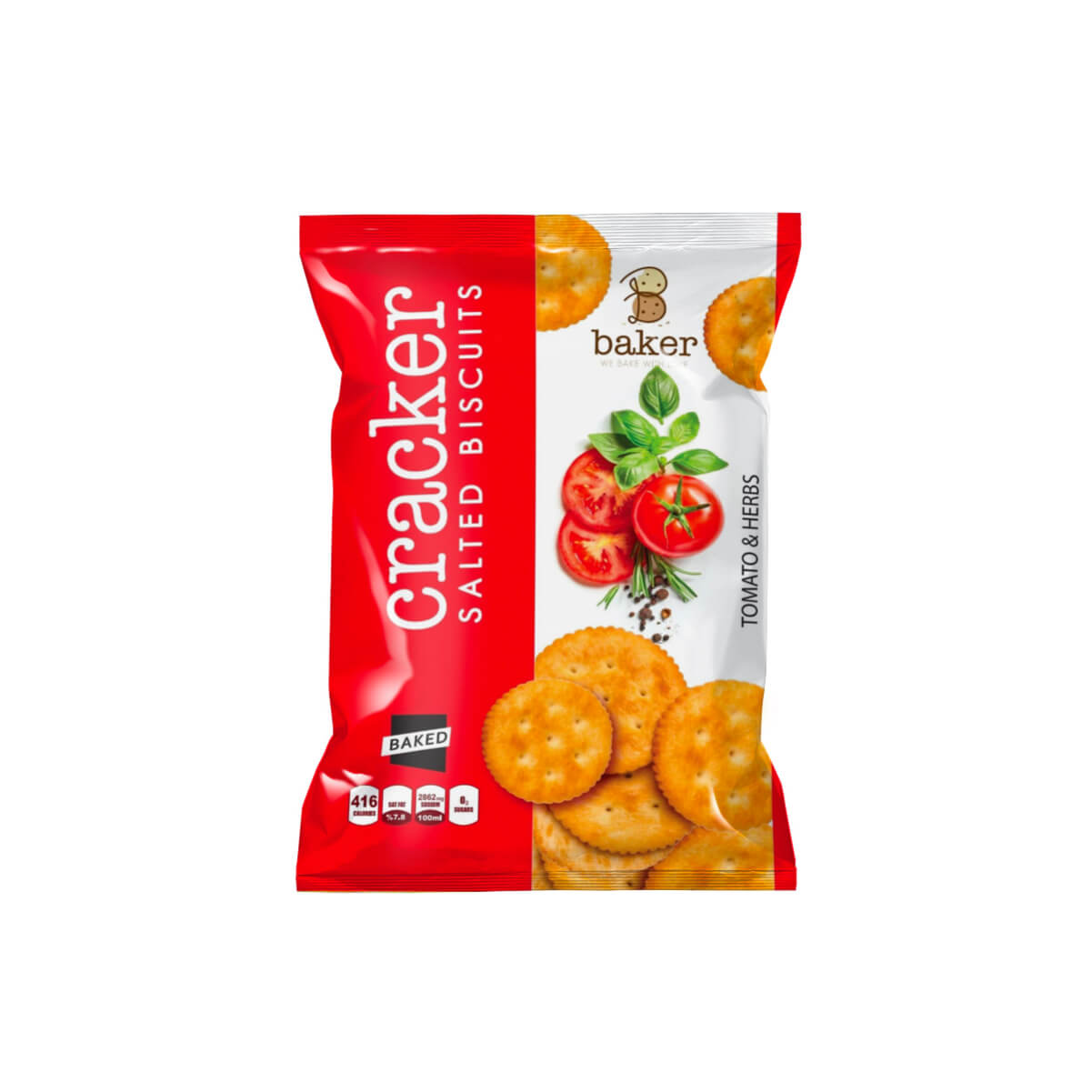 Baker Cracker 300g Salted Tomato Herb