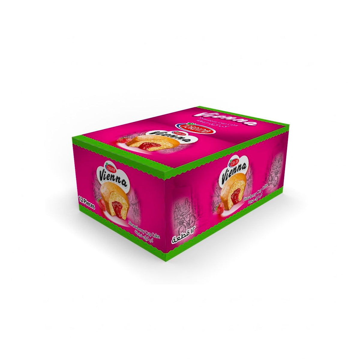 Jordina Straberry Cup Cake 12x35G