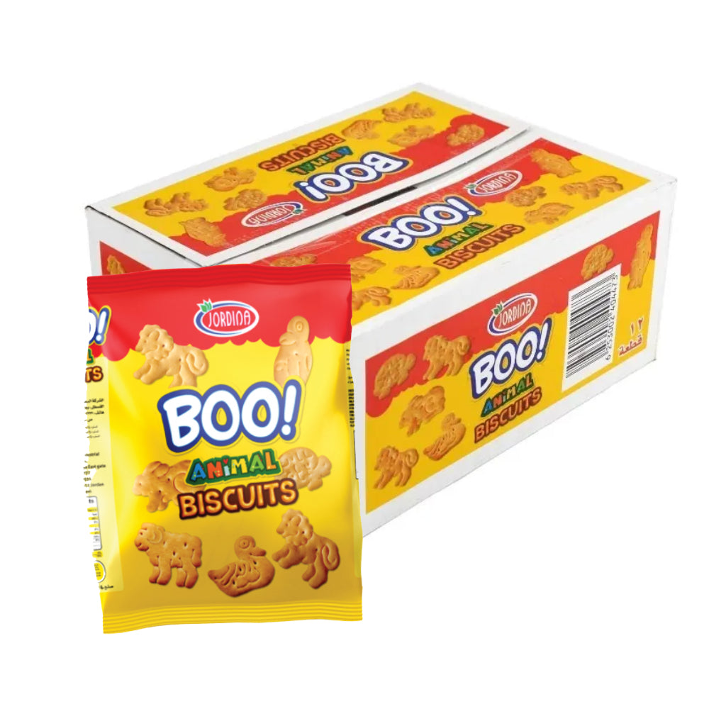 Jordina Boo Animal Biscuits 12x40gm
