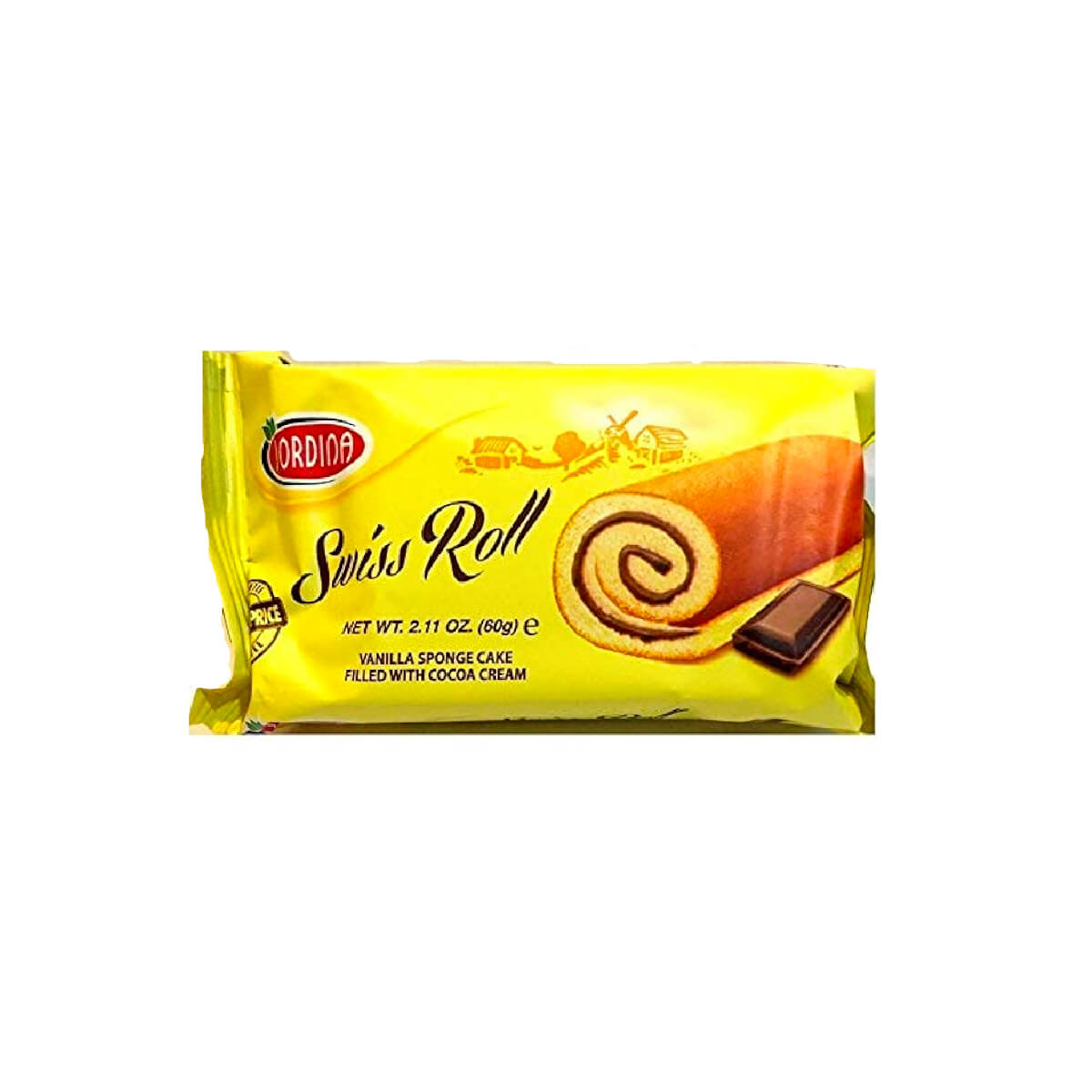 Jordina Swiss Roll Cocca 40gm