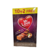 Mr.Love Coconut Chocolate Coated and filled With Wafers 10+2 Free 20gm