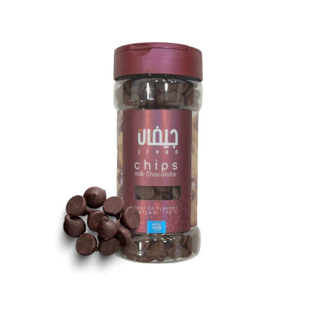 Jivan Chips Milk Chocolate 150gm