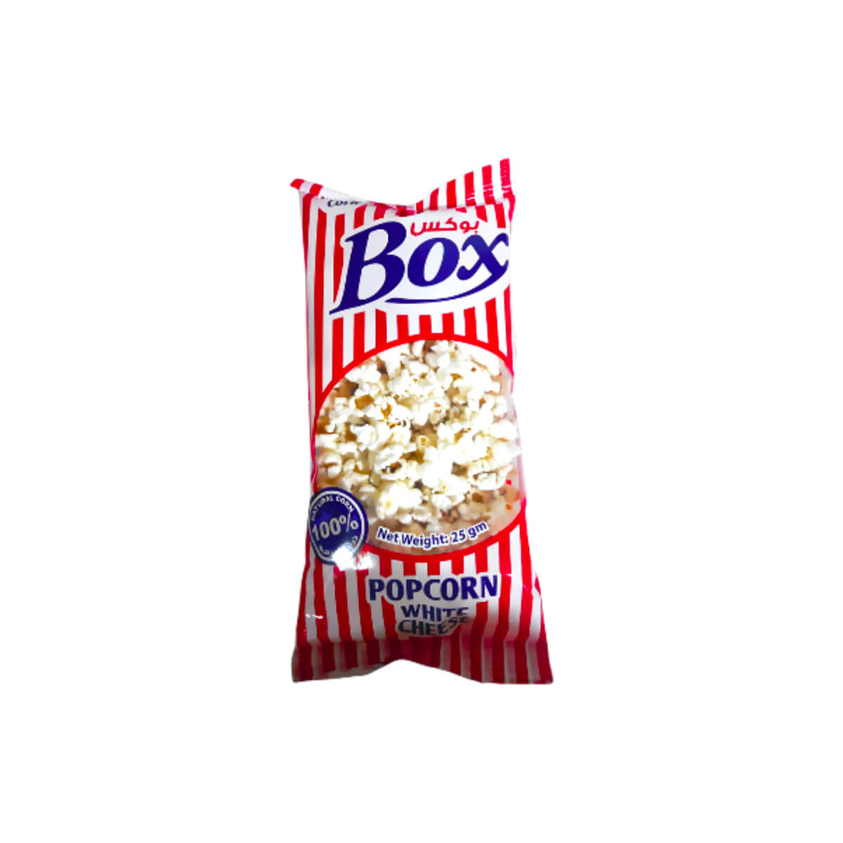Box Chips Natural White Cheese Popcorn 25g