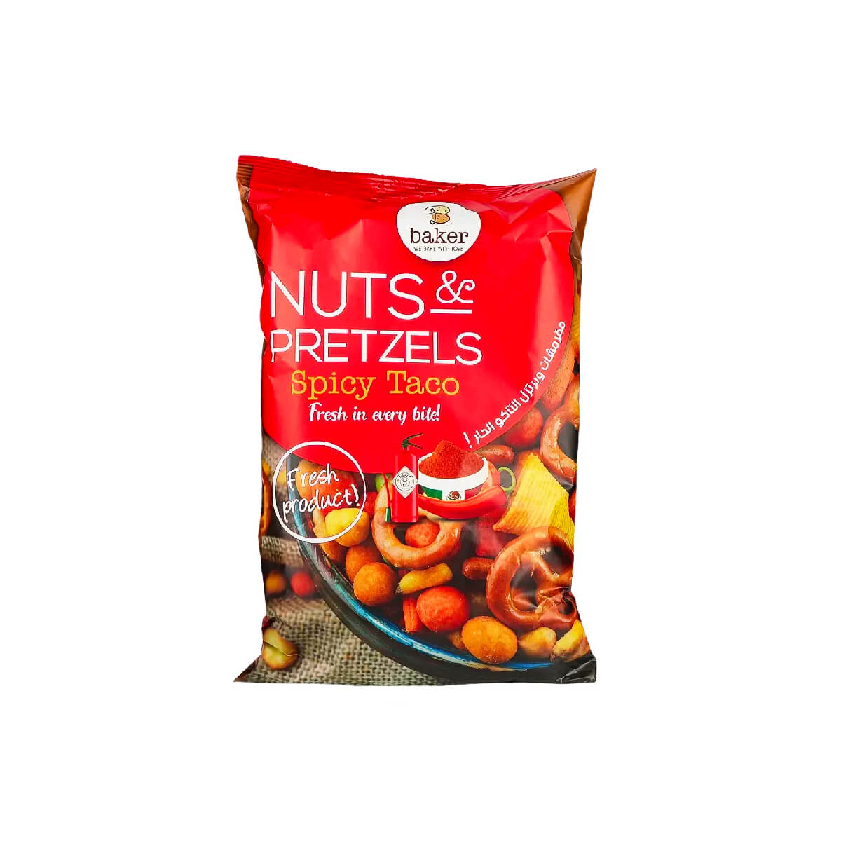 Baker Nuts & Pretzels Spicy Taco 270g