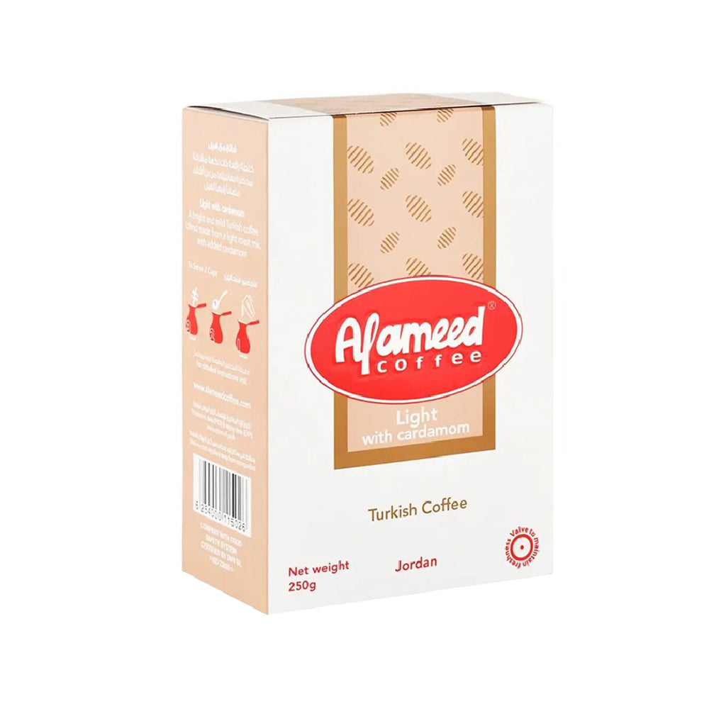 Alameed Light Turkish Coffee With Cardamom 250gm