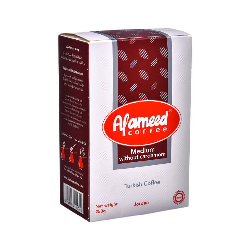 Alameed Medium Turkish Coffee 250gm