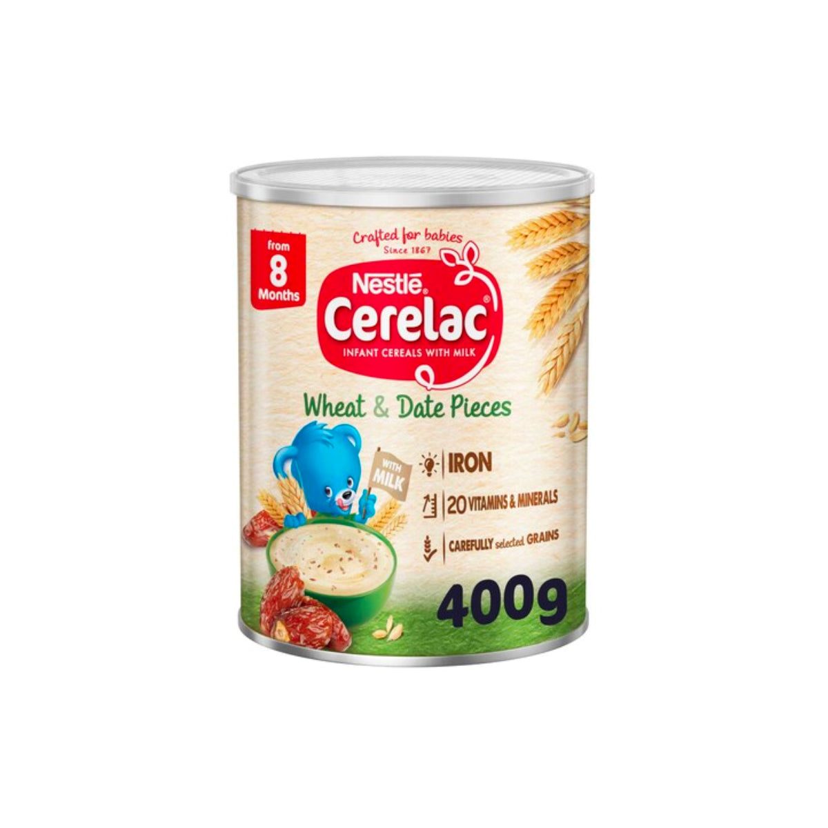 Cerelac Wheat & Date Pieces Cereal With Date From 6 Months 400g