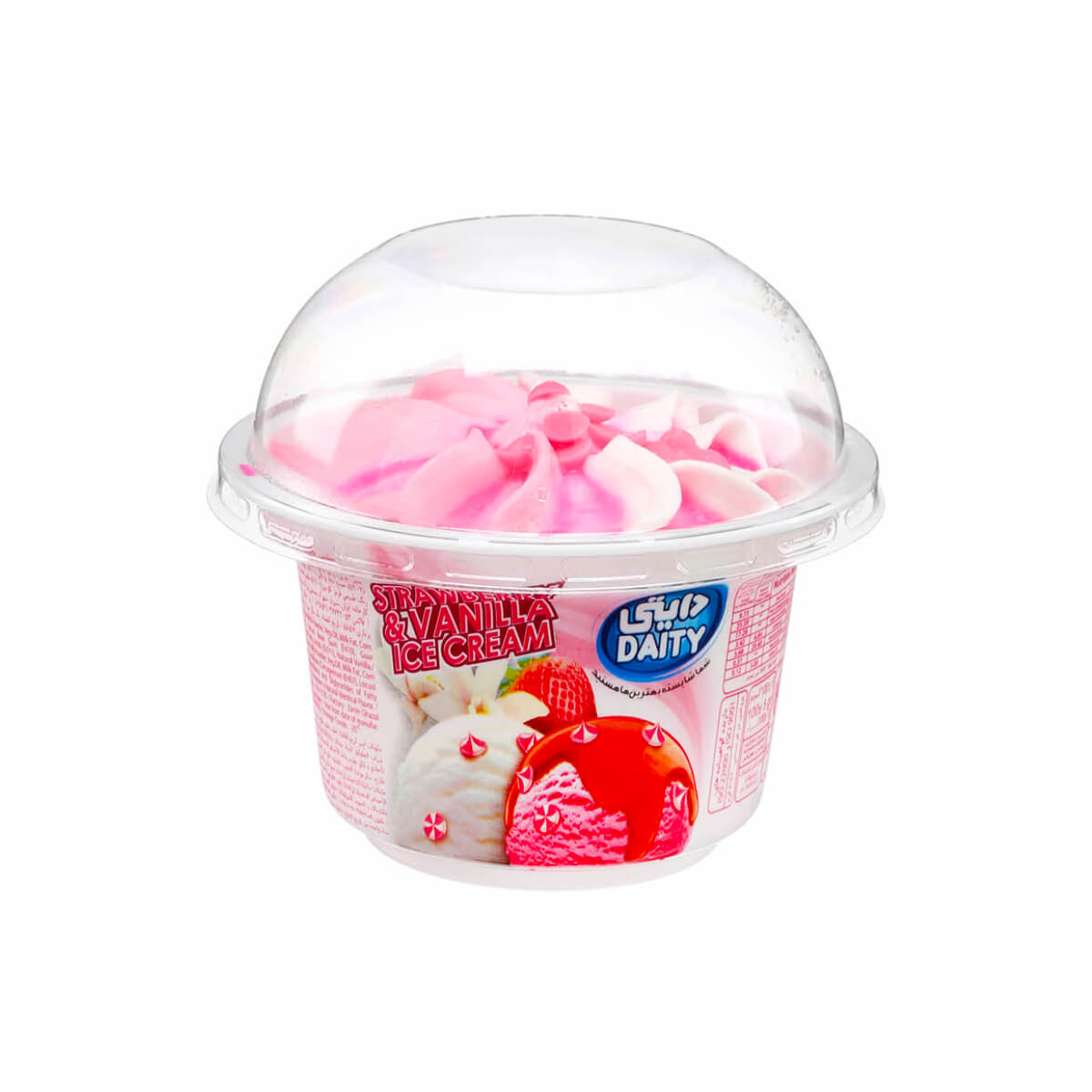 Daity Strawberry & Vanilla Ice Cream 100g