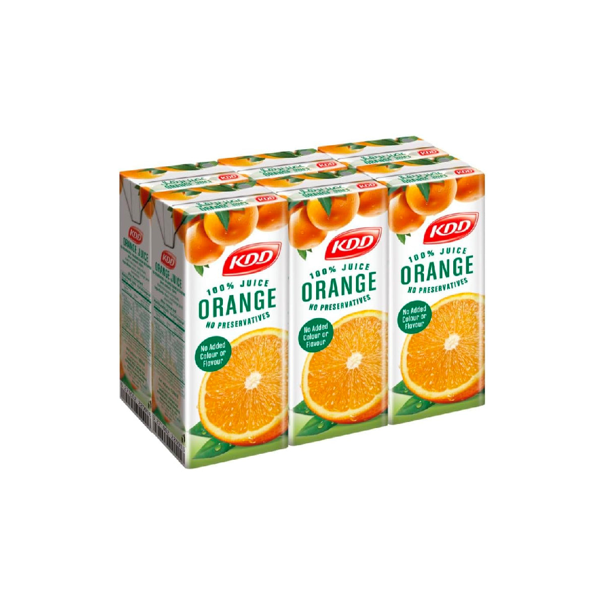 KDD Orange Nectar Juice No Added Sugar 6x180ml