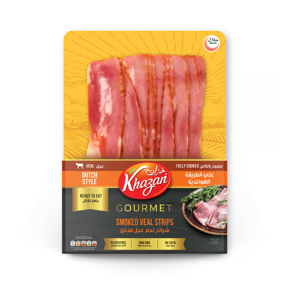 Khazan Gourmet Smoked Veal Strips 80gm
