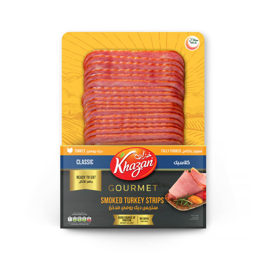 Khazan Gourmet Smoked Turkey Strips 180gm