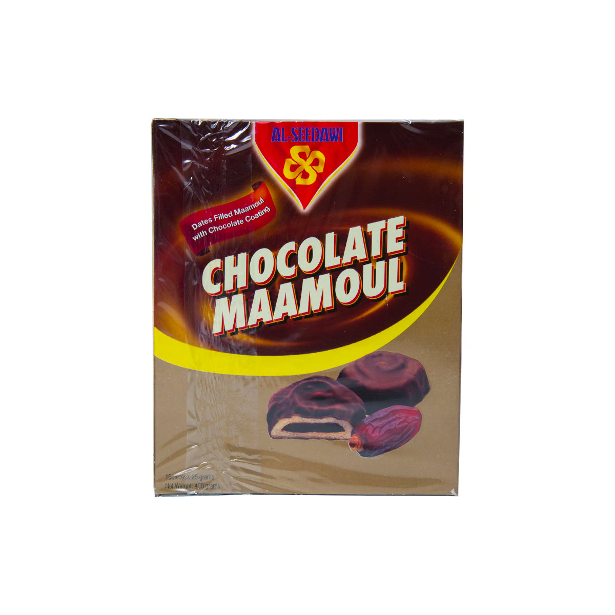 Al Seedawi Chocolate Coated Dates Filled Maamoul 16x21g