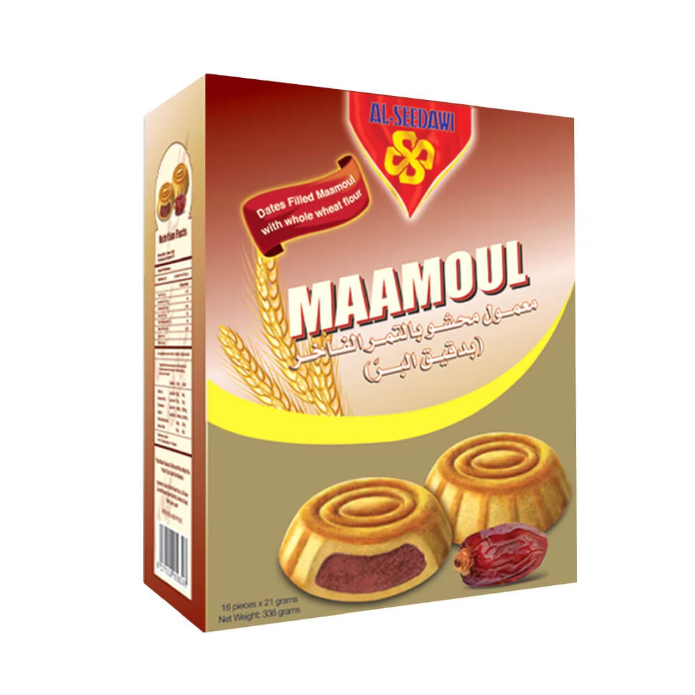 Al Seedawi Dates Filled Maamoul With Whole Wheat Flour 16x21Gm